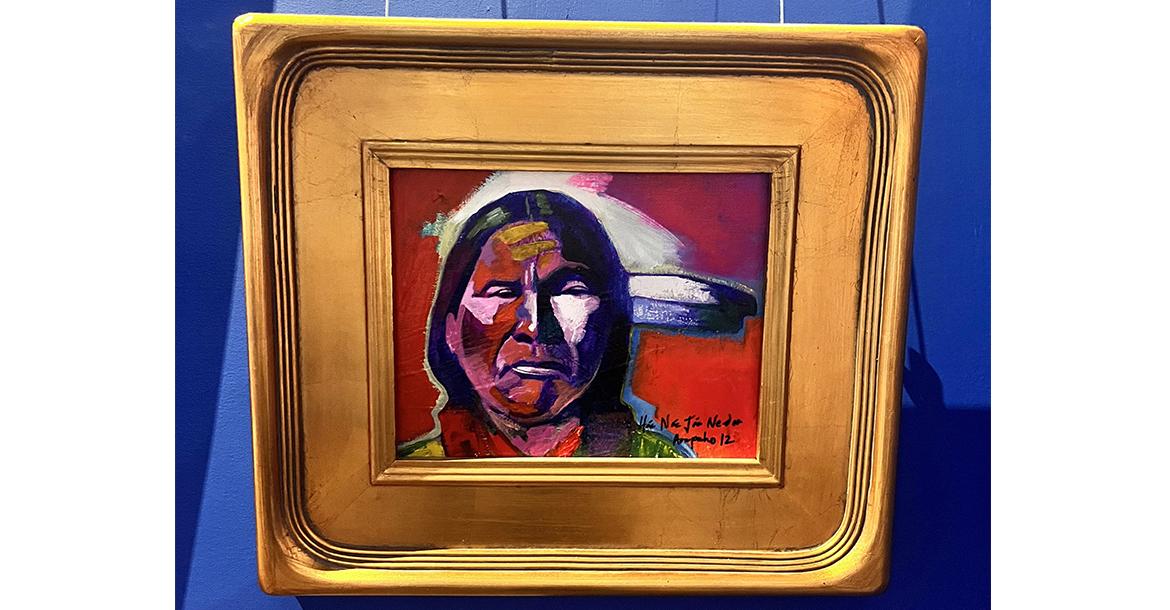 An acrylic on canvas painting by Brent Learned titled “Elder”_slideshow