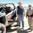 Chris West stands for a photo with Border Patrol agents